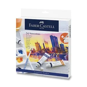 Kolory akwarelowe Faber-Castell 169624, 24 kolory, rurka 9 ml